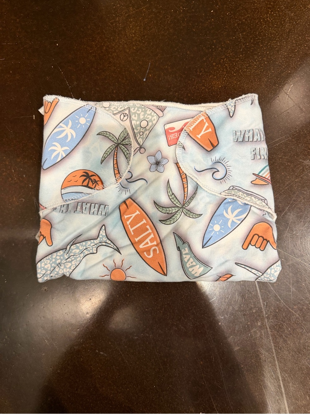 Two Little Pline Stretchy Preflat- Beach Print